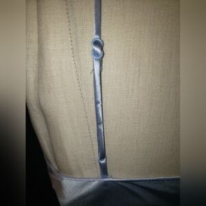 NWT. Banana Republic 100% Silk sky blue spaghetti addjustable straps Slip Dress